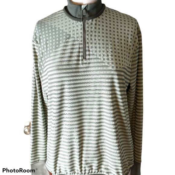 Nike Dri-Fit Golf UV Ace 1/2 Zip Top Green LG - Picture 8 of 13